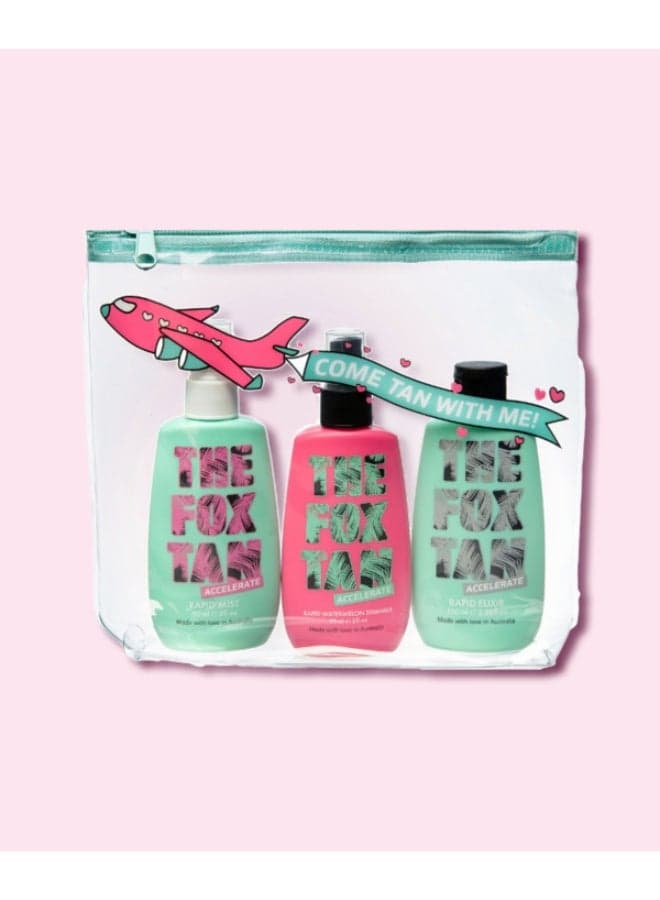 The Jet-Setter Trio: Compact Tanning Essentials - Image 1