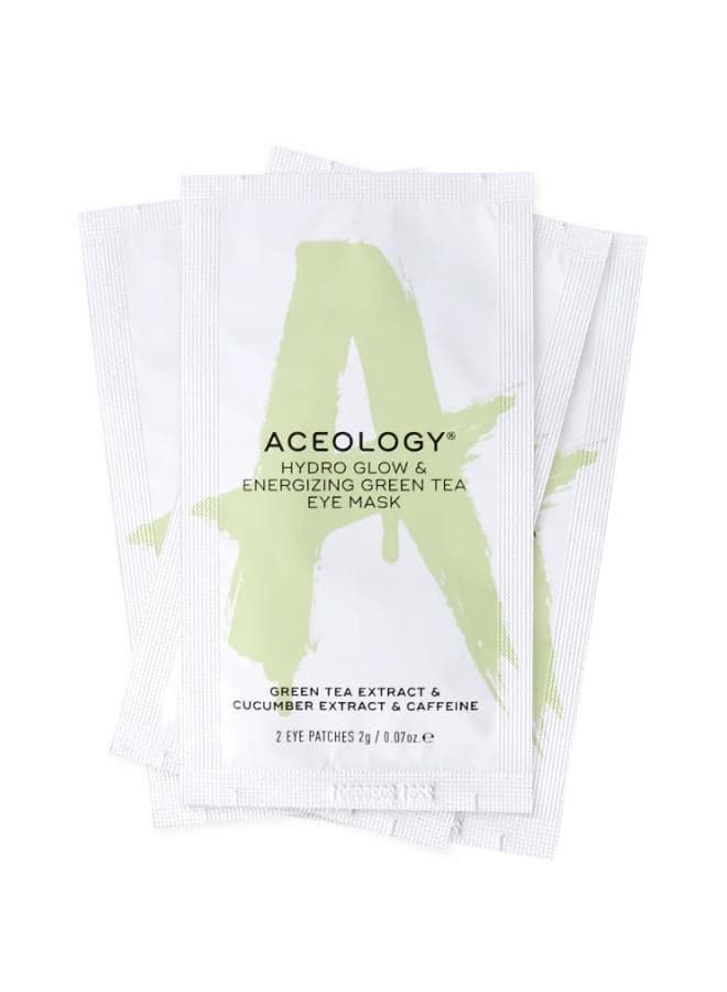 Hydro Glow Green Tea & Caffeine Eye Mask - 4 Pack - Image 1