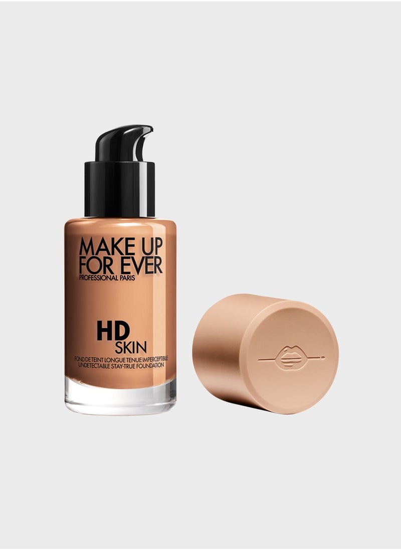 HD Skin Foundation 3R44 Golden Beige - Flawless Semi-Matte