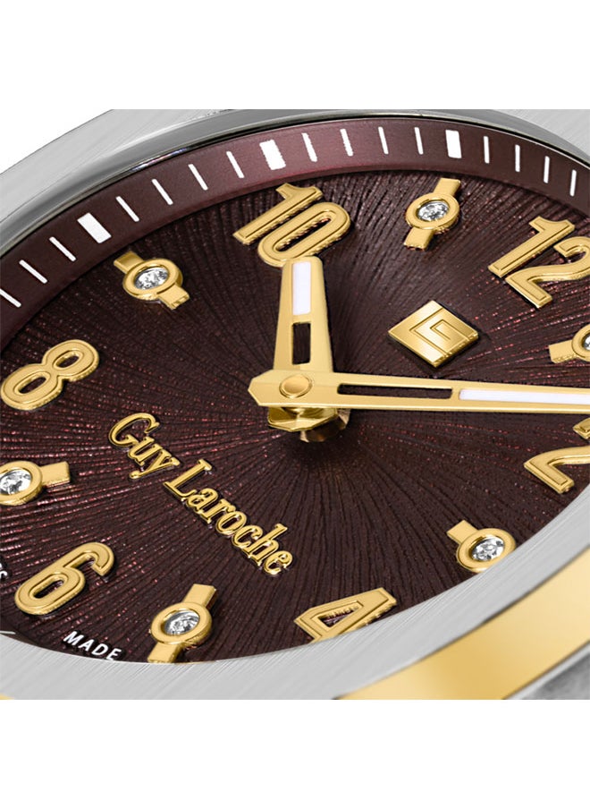 buy-guy-laroche-charlie-33mm-ladies-swiss-quartz-watch-with-brown-swirl-sunray-dial-gold-plated-stainless-steel-bracelet-sapphire-glass_6ec