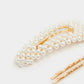 Set Of 3 Embellished Hair Claws - Chic Accessory