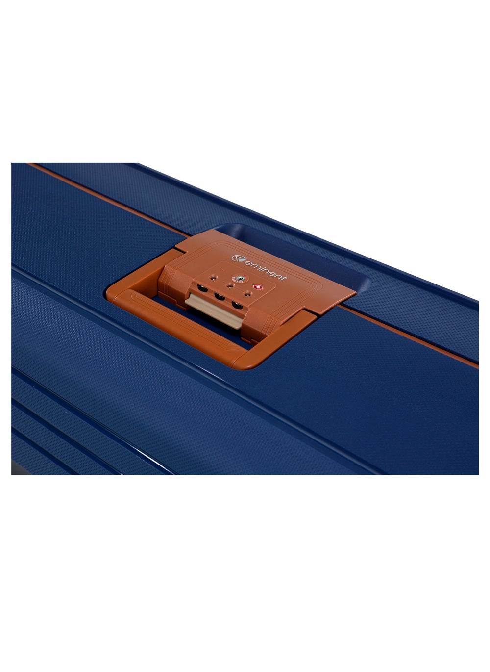 buy-eminent-vertica-hard-case-travel-bag-cabin-luggage-trolley-polypropylene-lightweight-suitcase-4-quiet-double-spinner-wheels-with-tsa-lock-b0006-dark-blue-brown-trim_io7