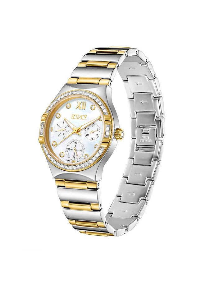 buy-ecstacy-women-s-stainless-steel-multi-function-watch-e23608-tbtm-33-5-mm_end