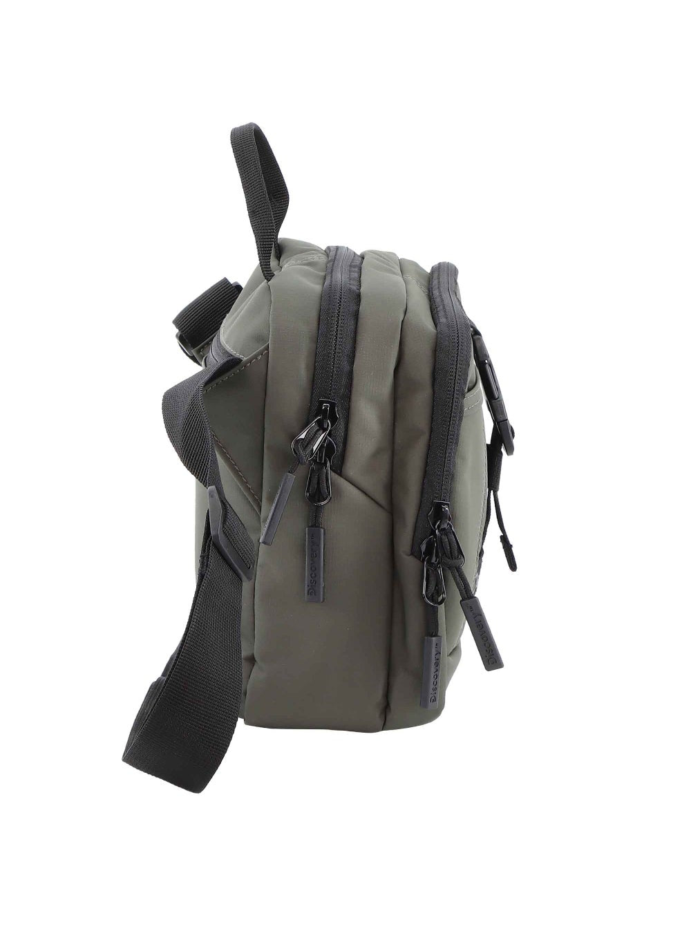 buy-discovery-discovery-shield-rpet-polyester-utility-bag-khaki-zipper-compartment-casual-shoulder-bag-for-men-and-women-removable-shoulder-strap-secure-rfid-pocket_2wb