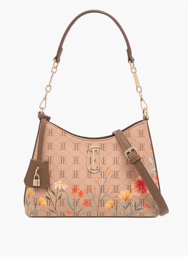 buy-elle-women-monogram-print-shoulder-bag-with-zip-closure-and-adjustable-strap_1gc