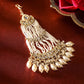 Elegant Gold-Plated Kundan Pearl Jhumar Passa