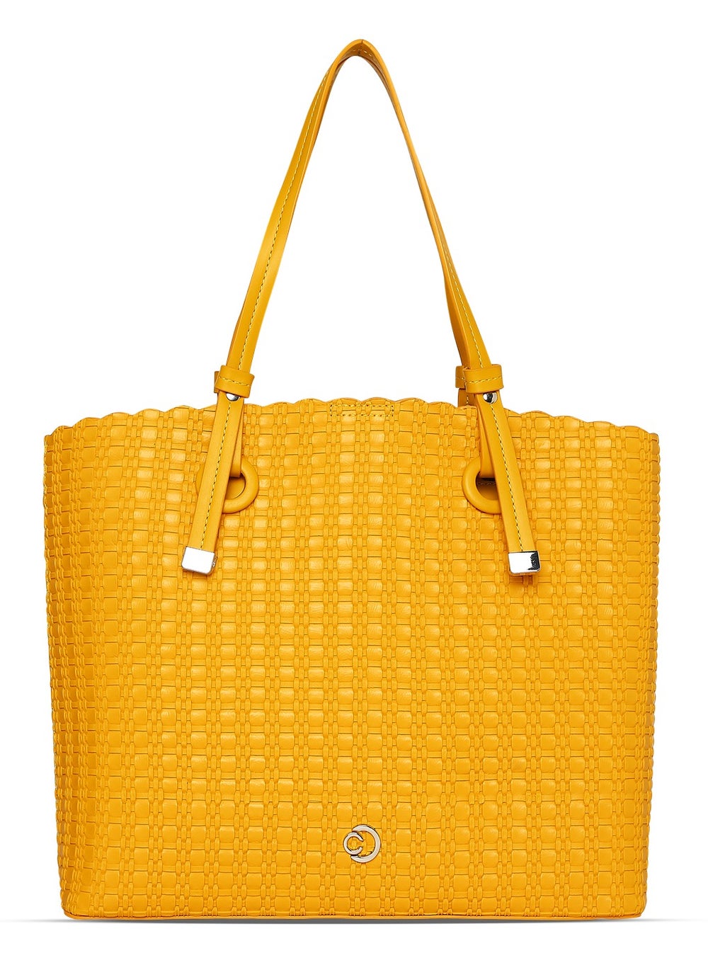 buy-caprese-caprese-andrea-abstract-yellow-faux-leather-small-tote-handbag_nz8