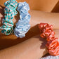 Sea Mist Silk Scrunchies - Luxury Set of 3