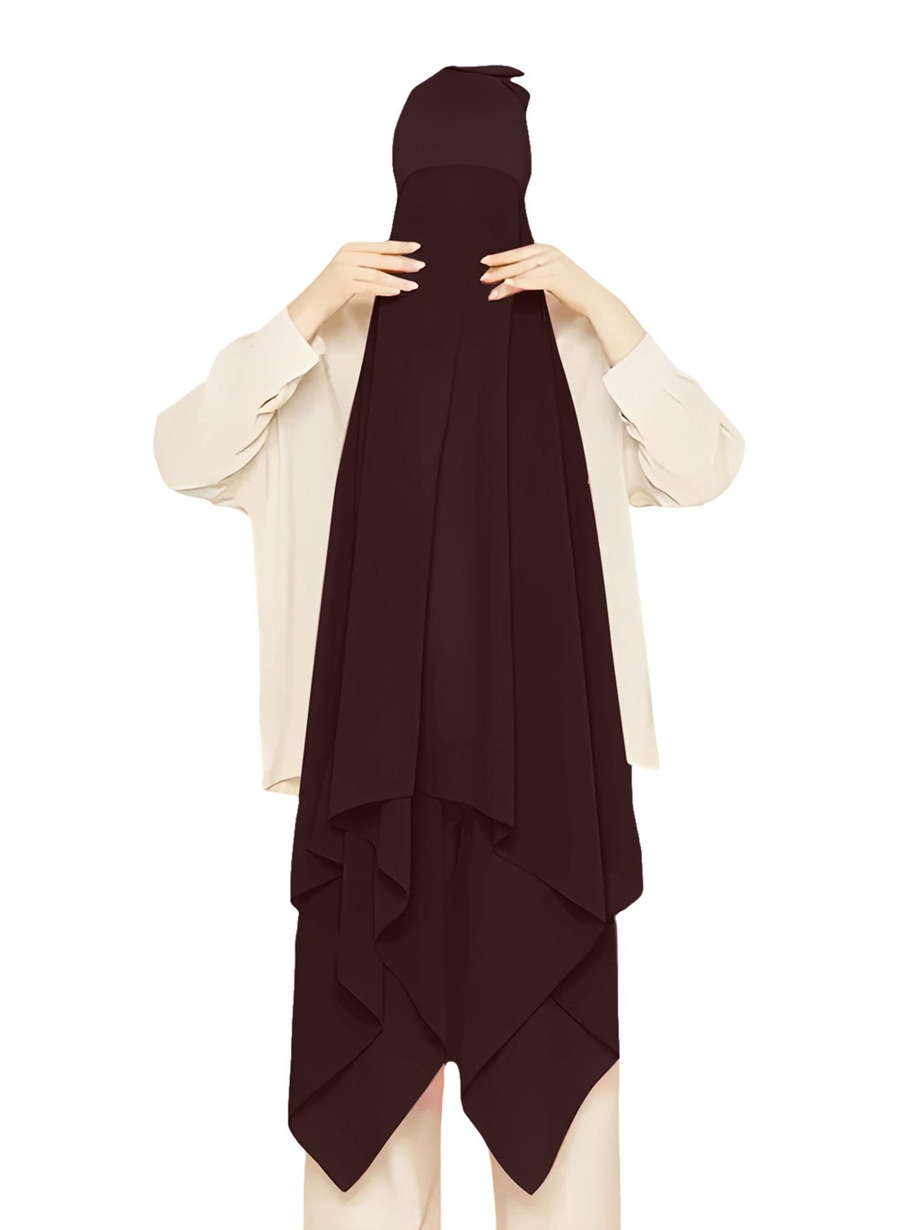 buy-nukhbaa-instant-hijab-wrap-pullover-head-scarf-with-tube-undercap-dark-sienna-color-hijab-hc8_13m