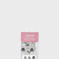 Ombre Marble Bling Coffin Nail Set - Gray 24 Pack