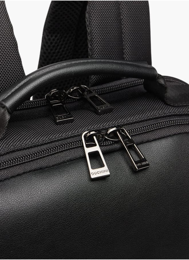 buy-duchini-men-s-solid-backpack-with-adjustable-straps-and-handle_hi7
