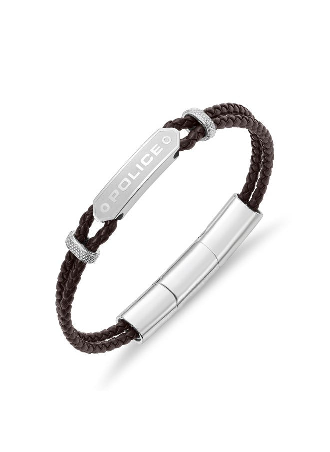 buy-police-twincord-braceletdouble-row-brown-leather-with-stainless-steel-rings-and-central-screwed-plaquerugged-and-sophisticated-men-s-style_6ki