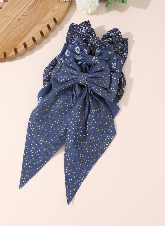 buy-take-two-take-two-set-of-3-floral-printed-ribbon-hair-clip_d9v