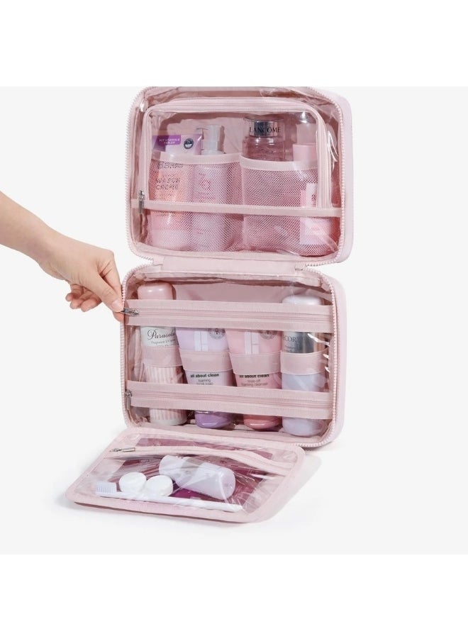 buy-bagsmart-bagsmart-light-pink-spacesaver-exploreease-puffy-multi-functional-toiletry-bag_yla