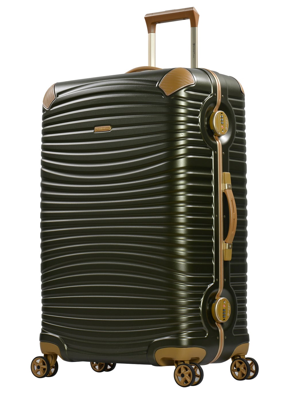 buy-eminent-hard-case-travel-bags-makrolon-polycarbonate-gold-jetstream-aluminum-frame-luggage-zipper-less-suitcase-extra-corner-protection-double-tsa-lock-e9r1-set-of-3-dark-olive_sdq