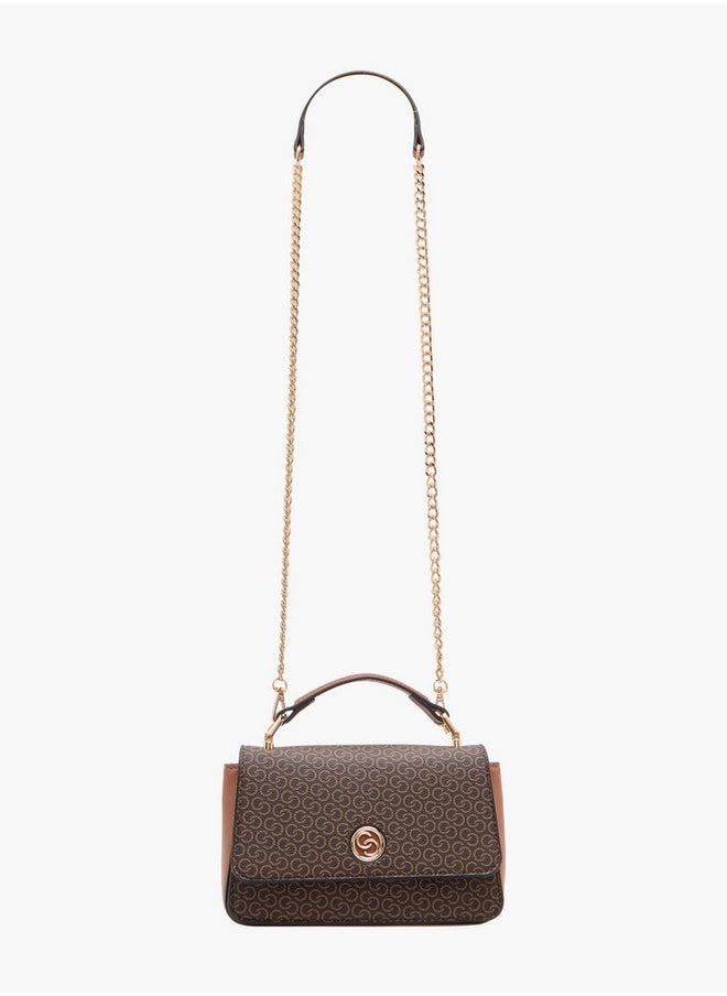 buy-celeste-women-s-monogram-print-crossbody-bag-with-chain-strap-and-flap-closure_318
