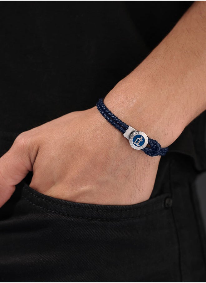 buy-police-infiniti-bracelet-black-double-tour-blue-leather-with-antique-disc-and-iconic-p-emblemmen-s-bold-statement-style_ml9