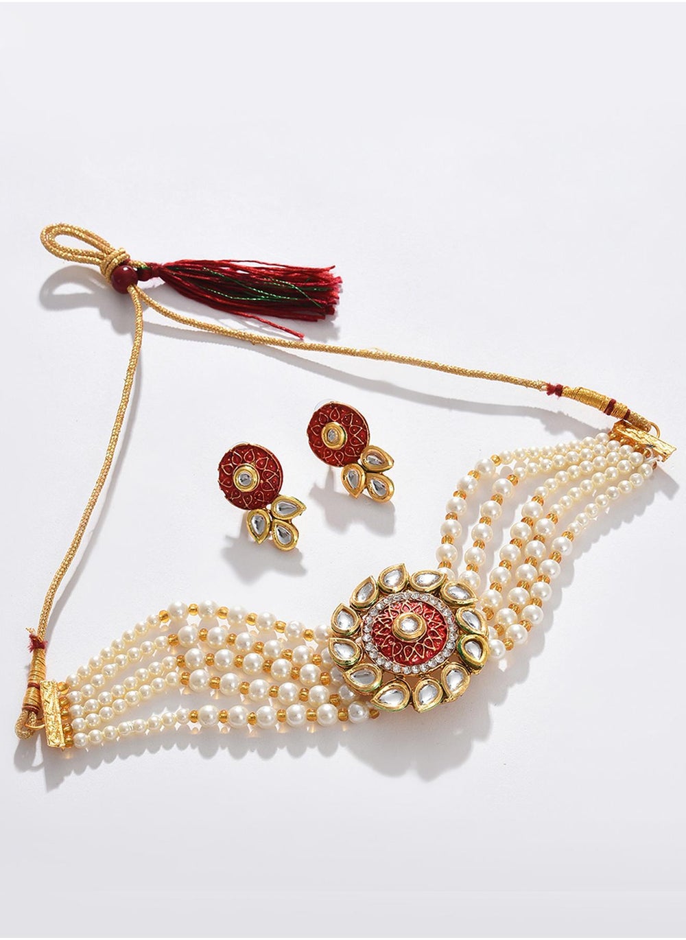 buy-sohi-stone-studded-beaded-layered-necklace-earrings_n2r
