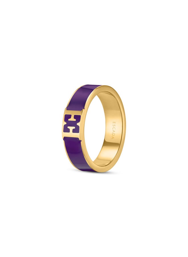 buy-escada-scarlett-gold-plated-ring-with-logo-cutout-and-purple-enamel-detail_85j