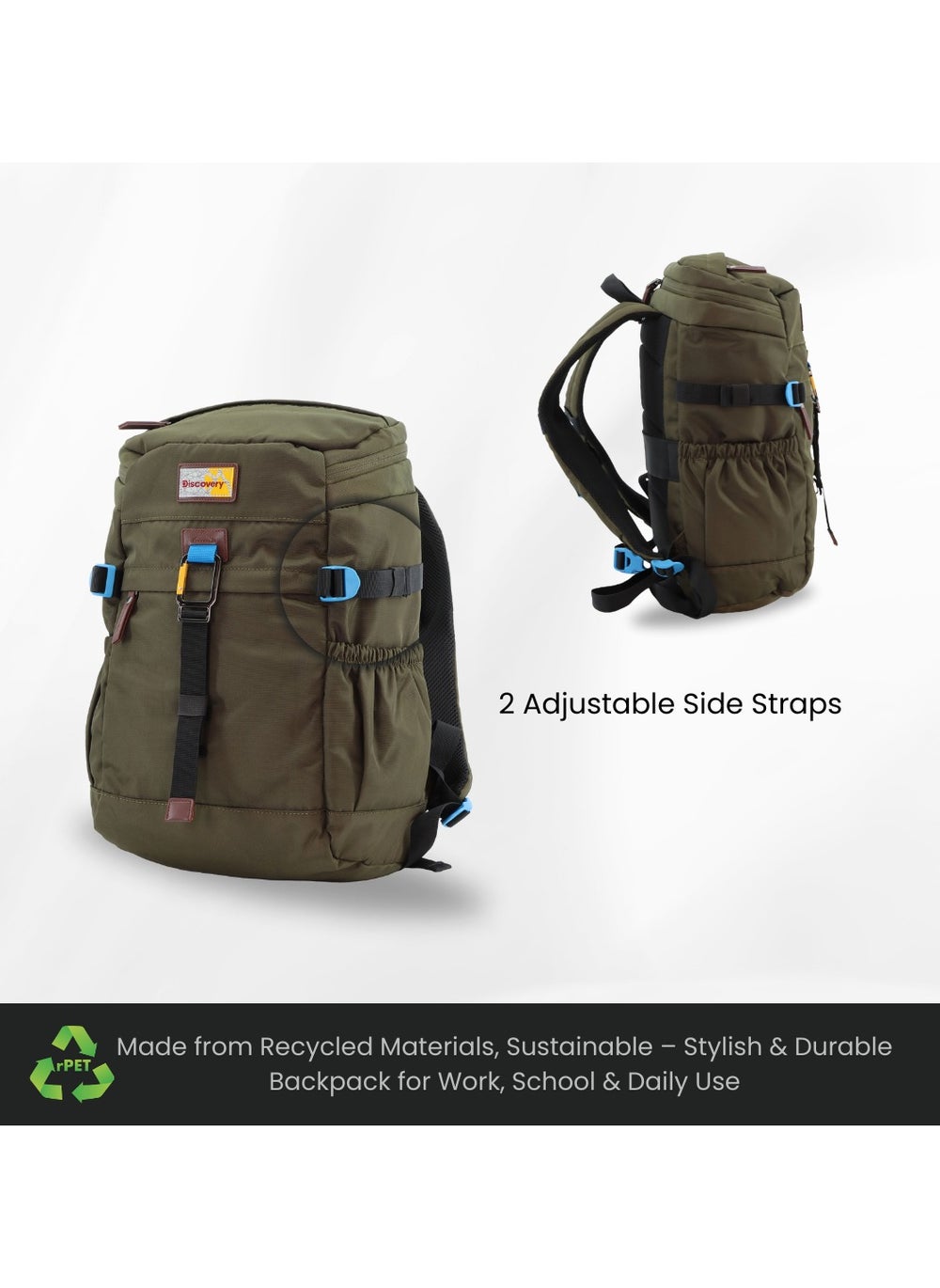buy-discovery-discovery-icon-25-l-backpack-khaki-padded-laptop-backpack-durable-water-resistent-backpack-hiking-outdoor-travel-backpack-for-men-and-women_za0
