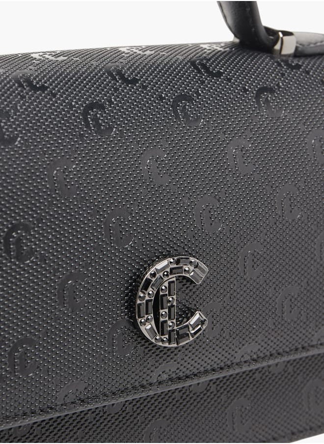 buy-le-confort-women-monogram-detail-crossbody-bag-with-detachable-strap-and-magnetic-closure_nwj