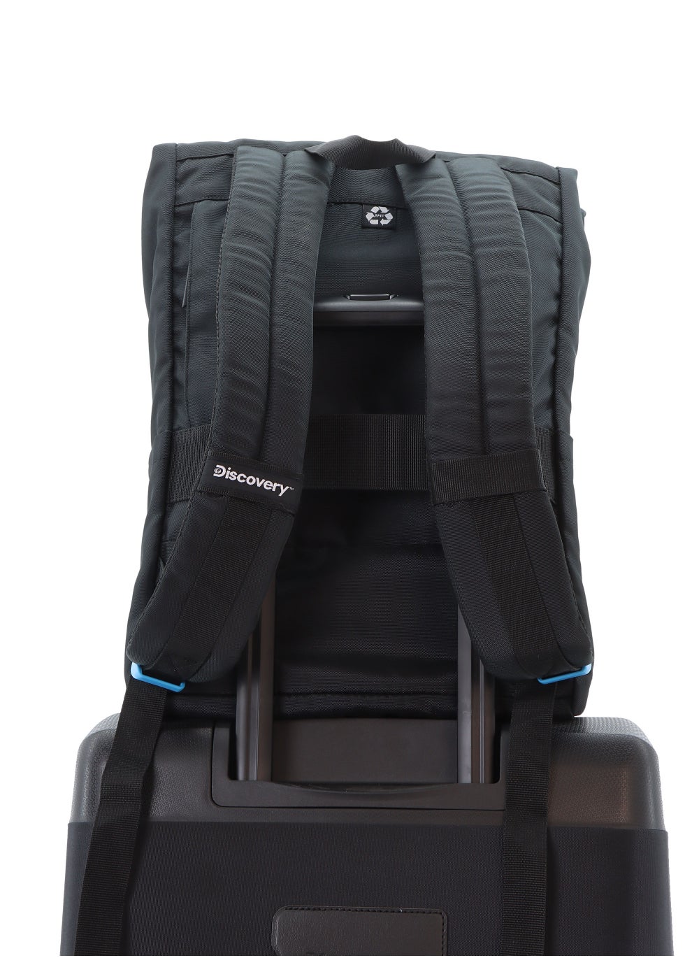 buy-discovery-discovery-icon-roll-top-15l-backpack-black-durable-lightweight-multi-compartment-travel-bag-padded-laptop-tablet-pocket-rfid-adjustable-strap-with-luggage-fix-strap-men-women-school-outdoor_mz8