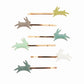 Pastel Bunny Enamel Hair Slides – Spring Charm