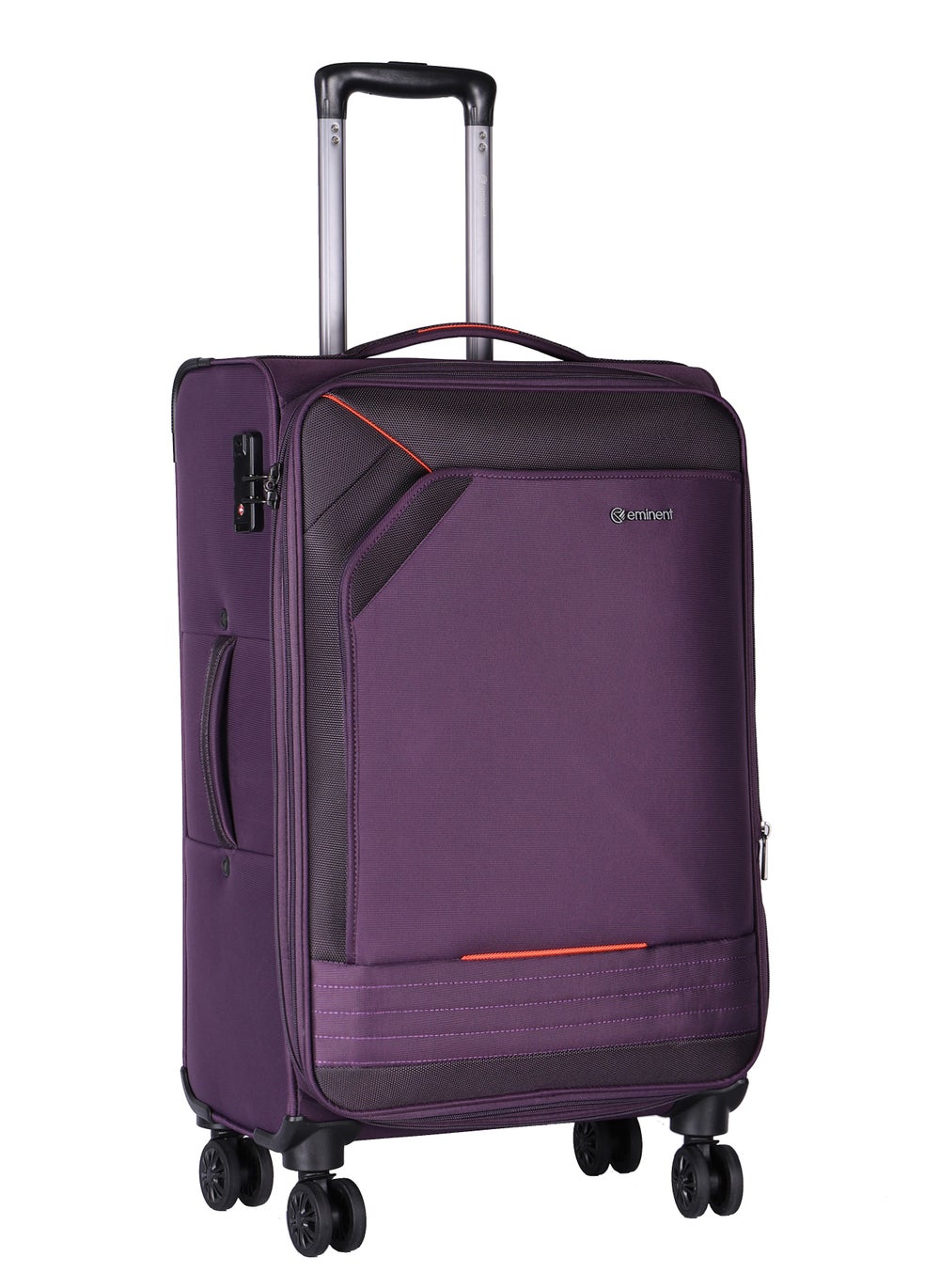 buy-eminent-expandable-luggage-trolley-bag-soft-suitcase-for-unisex-travel-polyester-shell-lightweight-with-tsa-lock-double-spinner-wheels-e777sz-large-checked-28-inch-purple_mxf