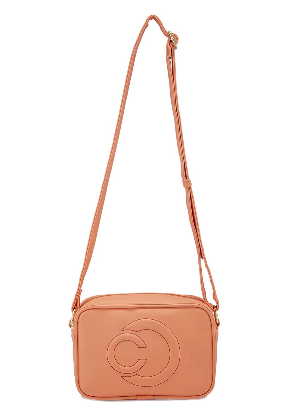 buy-caprese-caprese-dora-solid-coral-faux-leather-medium-sling-bag_g1m