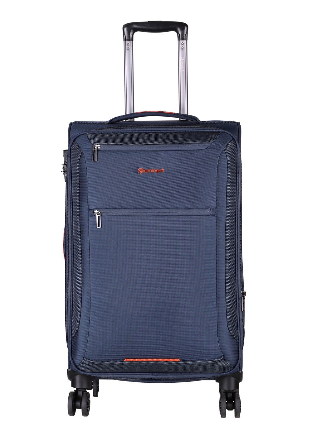 buy-eminent-unisex-soft-travel-bag-medium-luggage-trolley-polyester-lightweight-expandable-4-double-spinner-wheeled-suitcase-with-3-digit-tsa-lock-e751-navy-blue_n5g