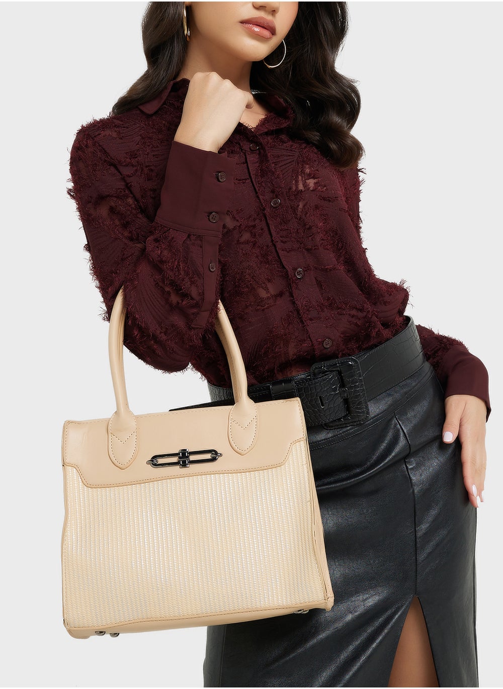 buy-ella-womens-satchel-with-fabric-contrast_180