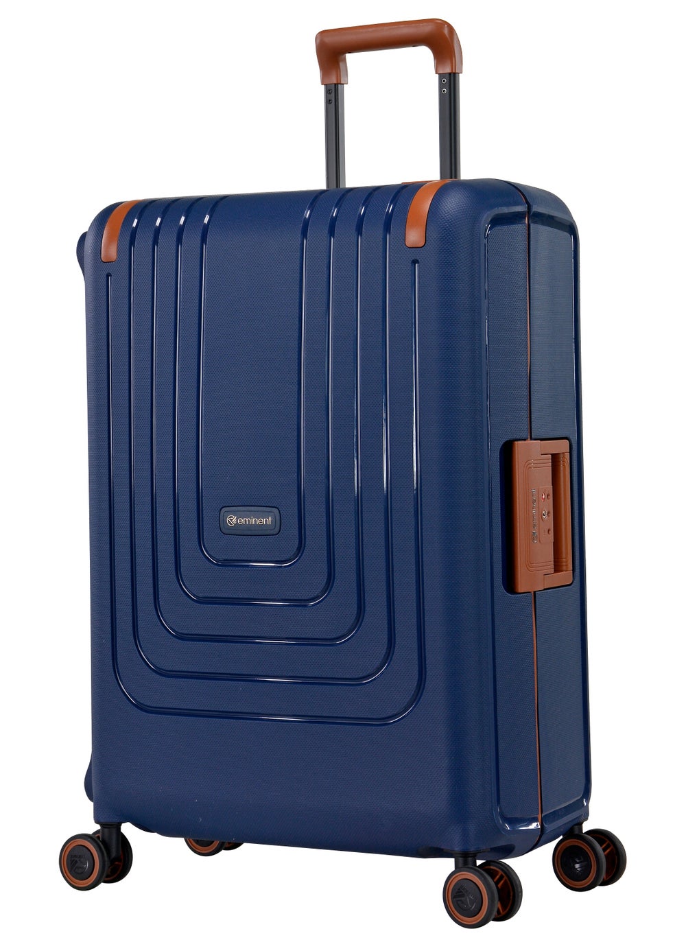buy-eminent-vertica-hard-case-travel-bag-medium-luggage-trolley-polypropylene-lightweight-suitcase-4-quiet-double-spinner-wheels-with-tsa-lock-b0006-dark-blue-brown-trim_3tz