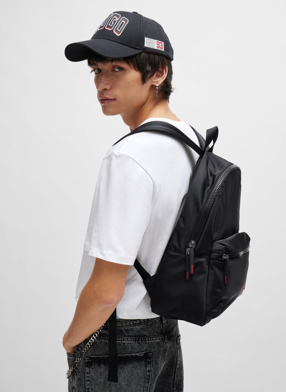 buy-hugo-backpack-in-matte-fabric-with-red-logo-label_u86