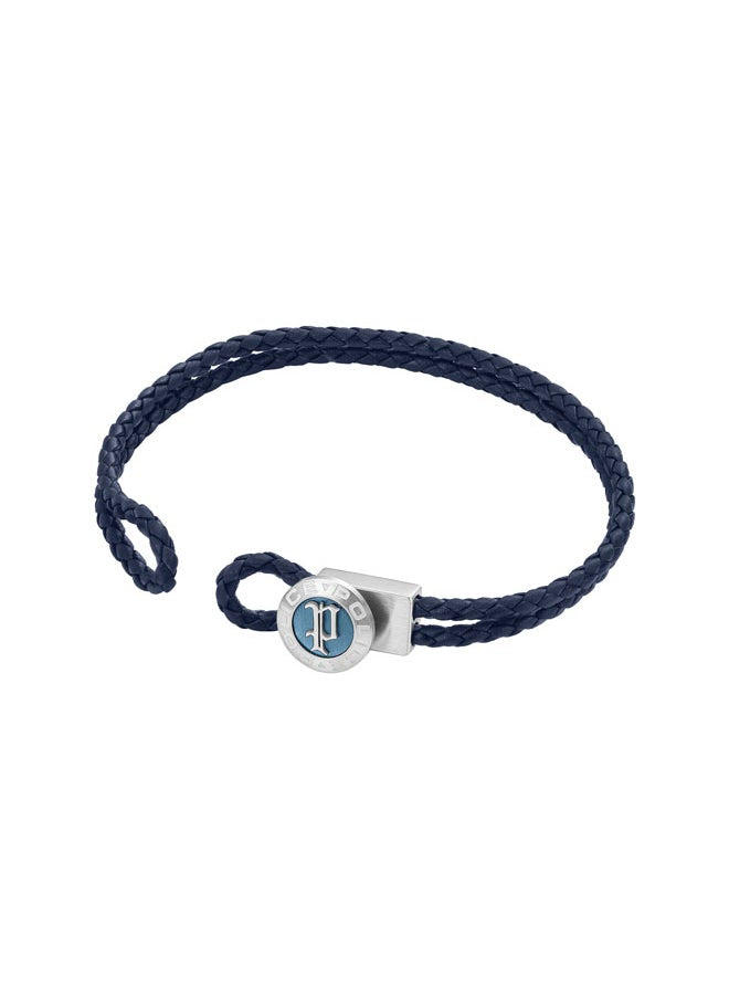 buy-police-infiniti-bracelet-black-double-tour-blue-leather-with-antique-disc-and-iconic-p-emblemmen-s-bold-statement-style_lqv