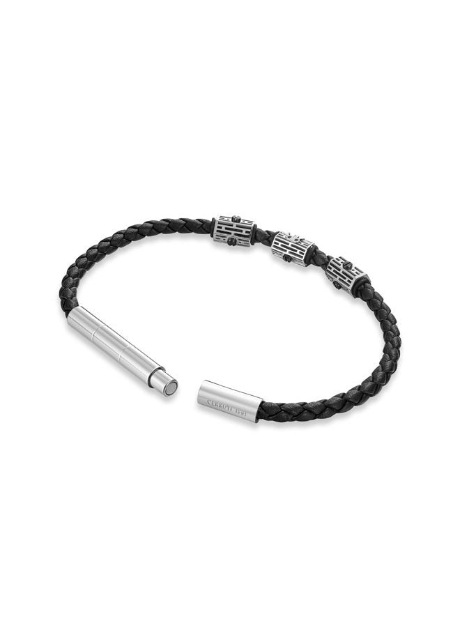 buy-cerruti-1881-adriano-silver-and-black-leather-bracelet_ebk