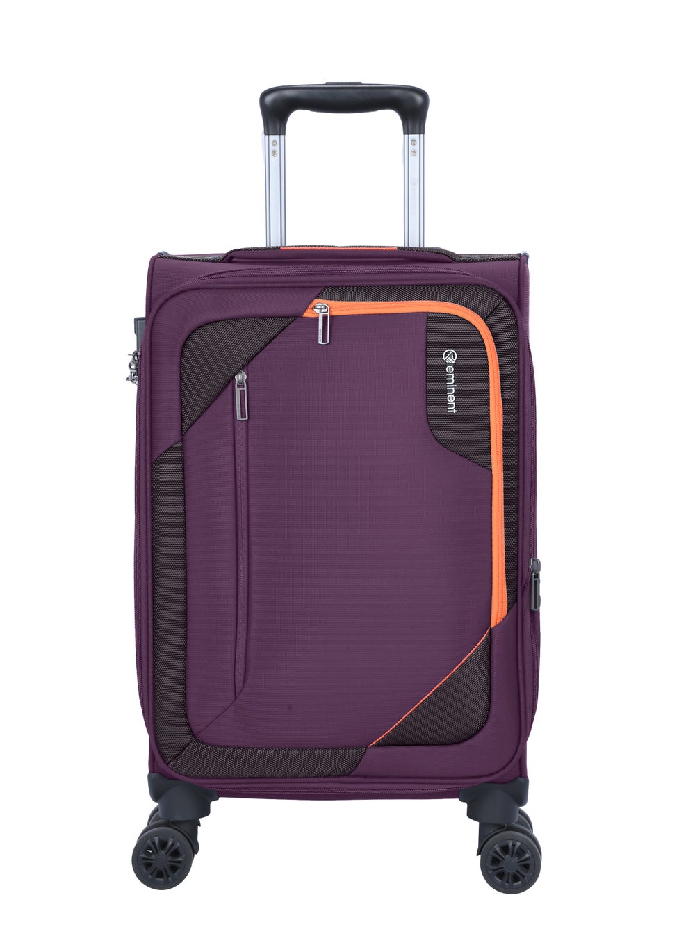 buy-eminent-expandable-luggage-trolley-bag-soft-suitcase-for-unisex-travel-polyester-shell-lightweight-with-tsa-lock-double-spinner-wheels-e765sz-carry-on-20-inch-purple_mtc