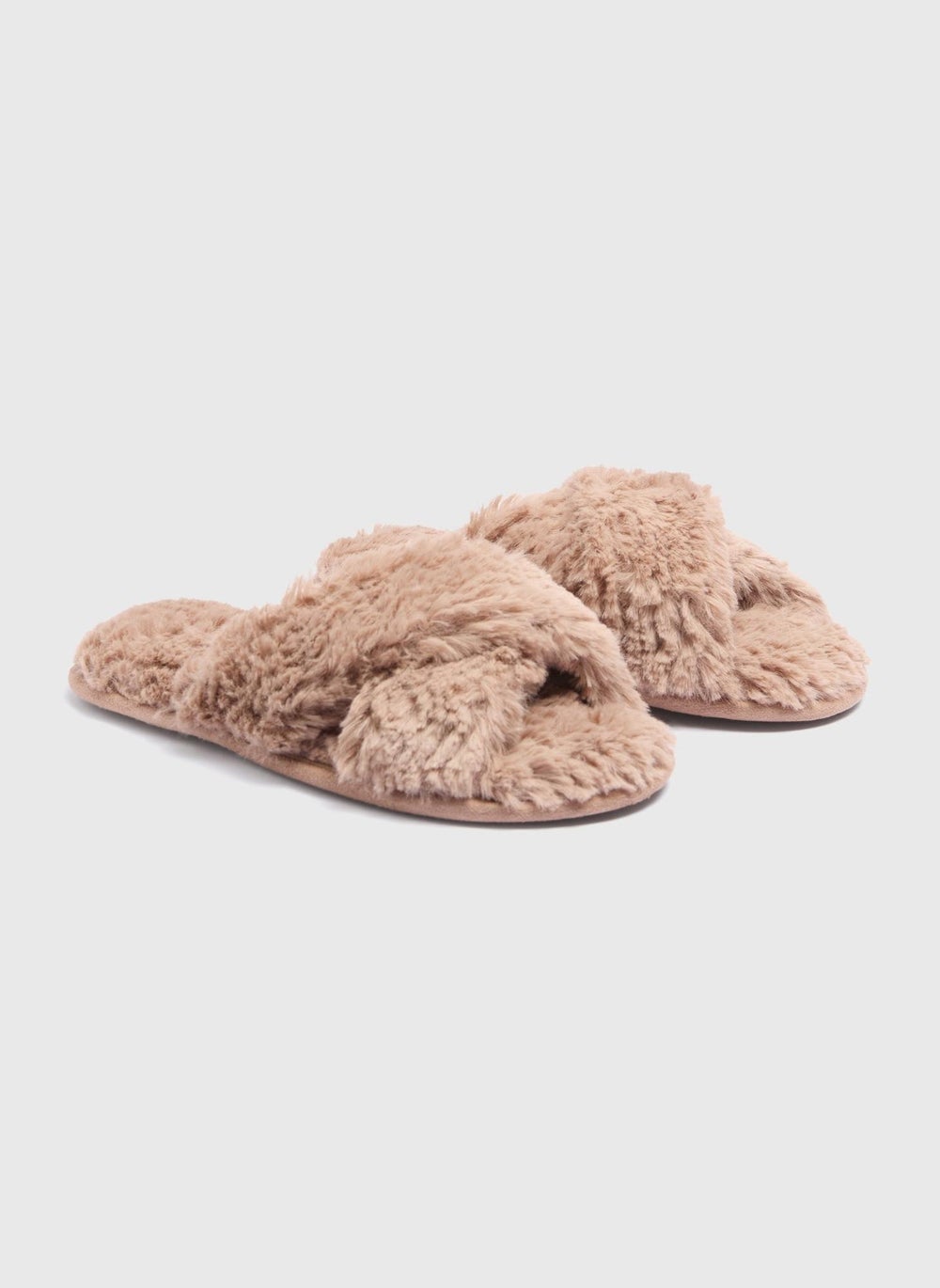 buy-matalan-brown-teddy-cross-strap-slippers_cv3