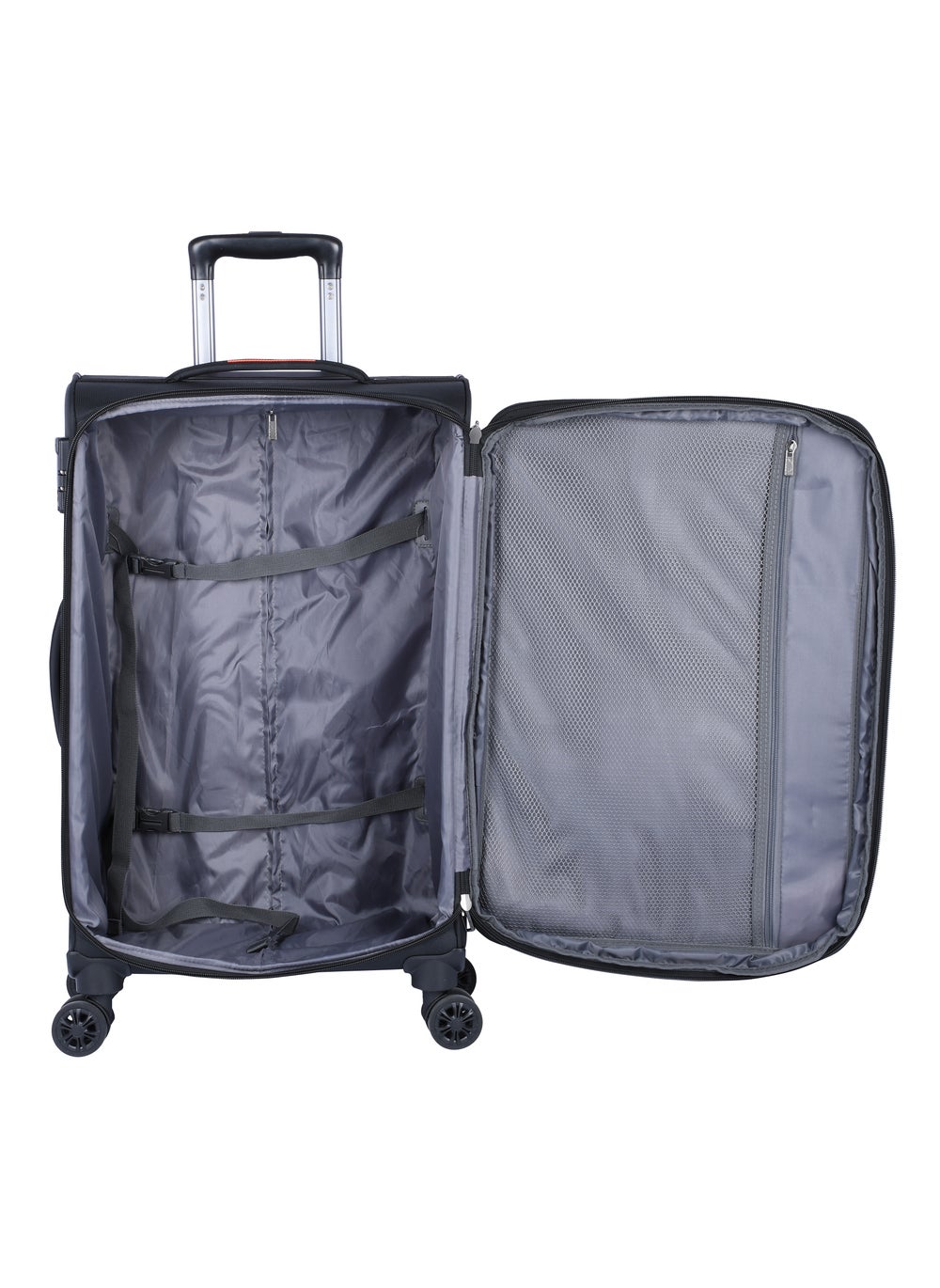 buy-eminent-unisex-soft-travel-bag-cabin-luggage-trolley-polyester-lightweight-expandable-4-double-spinner-wheeled-suitcase-with-3-digit-tsa-lock-e788-black_5fw