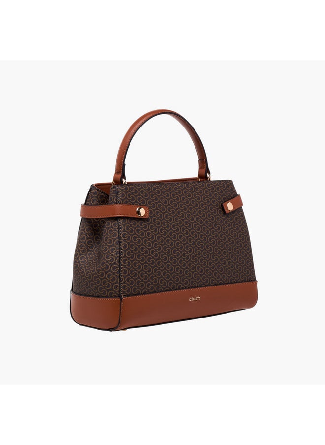 buy-celeste-women-monogram-print-shoulder-bag-with-detachable-strap-and-flap-closure_9nm