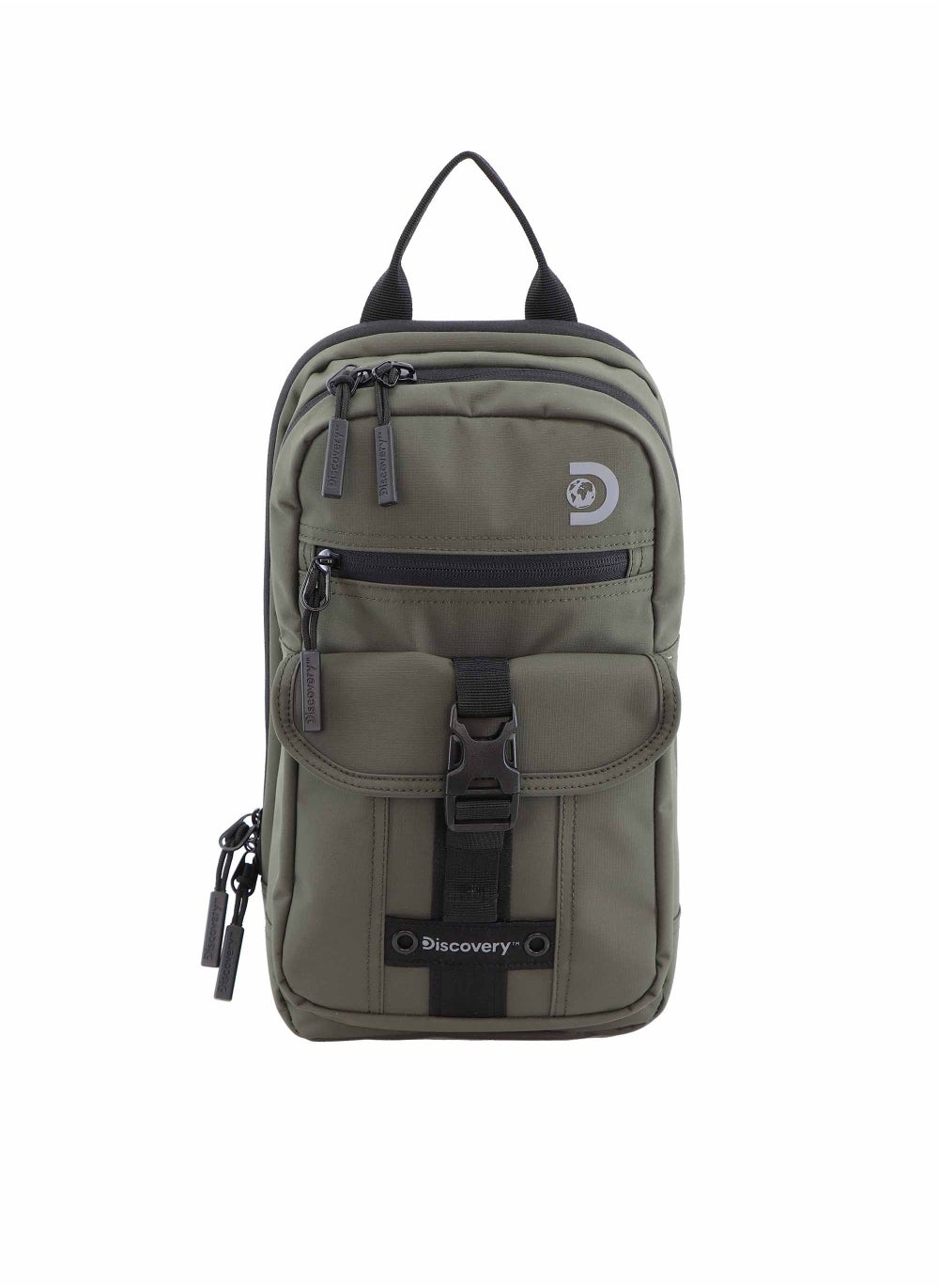 buy-discovery-discovery-shield-rpet-polyester-sling-cross-bag-khaki-durable-lightweight-tablet-protective-outdoor-business-college-casual-cross-body-bag-with-multi-compartment-rfid-pocket_dbp