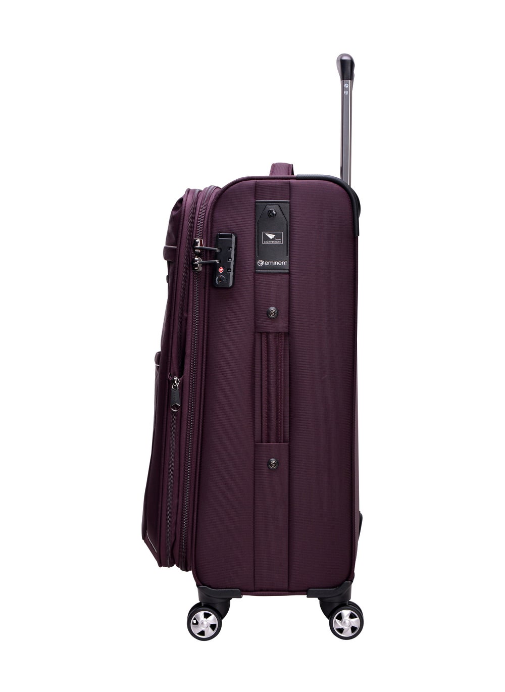 buy-eminent-soft-shell-travel-bag-expandable-luggage-trolley-for-unisex-polyester-light-weight-suitcase-with-tsa-lock-4-quiet-double-spinner-wheels-v6093sz_rg2