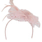 Ddaniela Monalisa Peach Fascinator - Elegant Tea Party Headwear