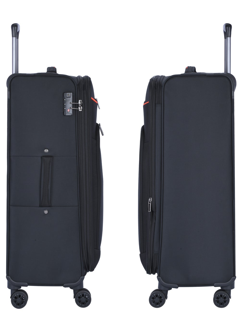 buy-eminent-unisex-soft-travel-bag-large-luggage-trolley-polyester-lightweight-expandable-4-double-spinner-wheeled-suitcase-with-3-digit-tsa-lock-e751-black_2lg