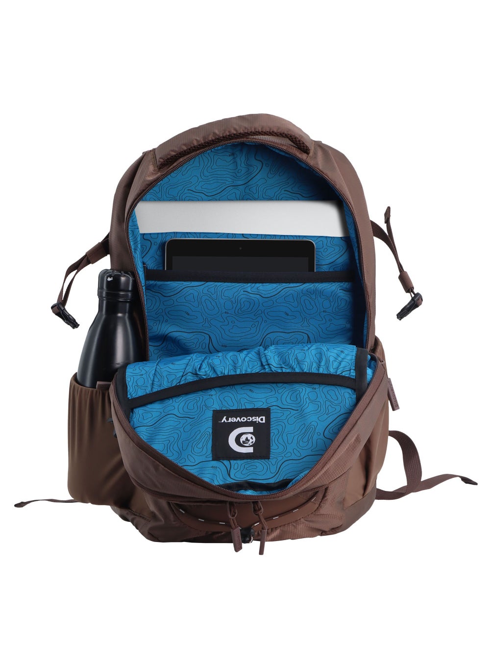 buy-discovery-discovery-outdoor-23l-backpack-brown-for-adventure-durable-lightweight-water-resistant-multi-compartment-bag-for-men-women-hiking-trekking-camping-travel_85z
