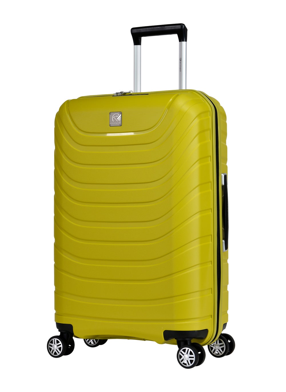 buy-eminent-knight-hard-case-travel-bag-luggage-trolley-polypropylene-lightweight-suitcase-4-quiet-double-spinner-wheels-with-tsa-lock-b0011-chartreuse_tge