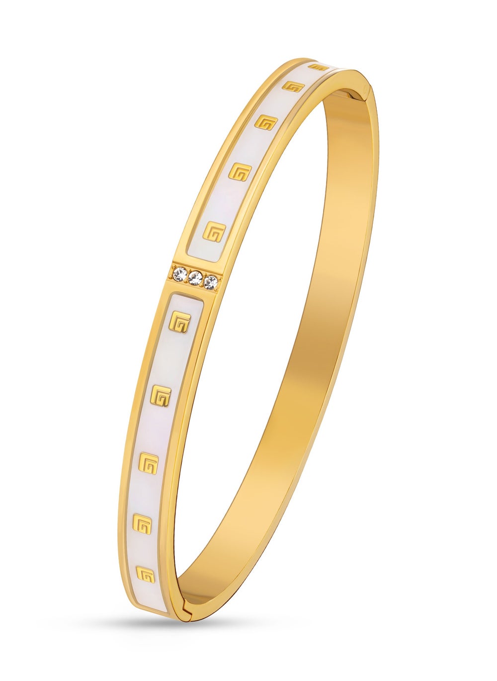 buy-guy-laroche-grace-white-and-gold-plated-bangle-for-women_k5b