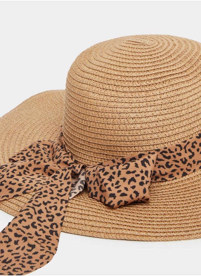 buy-styli-styli-animal-print-ribbon-detail-straw-panama-hat_jh3