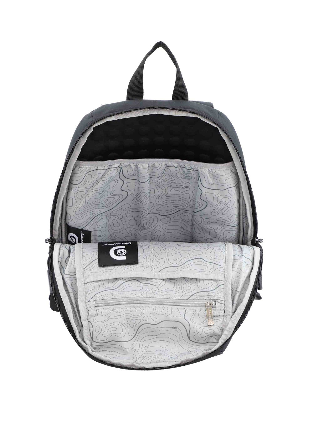 buy-discovery-discovery-shield-rpet-polyester-urban-backpack-black-durable-water-resistant-causal-daypack-with-padded-rfid-pocket-outdoor-travel-business-bag-for-men-and-women_3sf