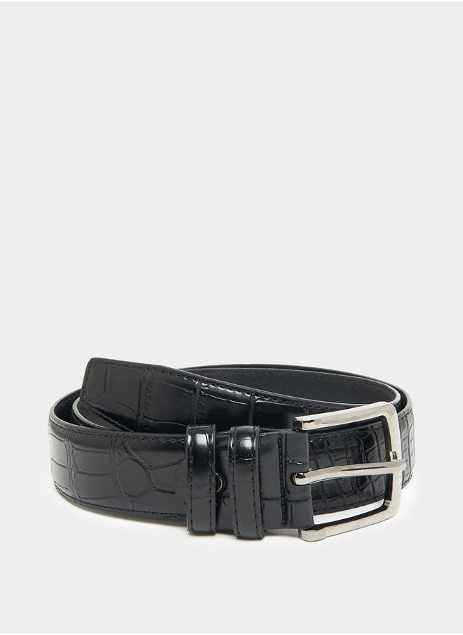 buy-styli-croc-texture-belt-with-metal-buckle_3wk