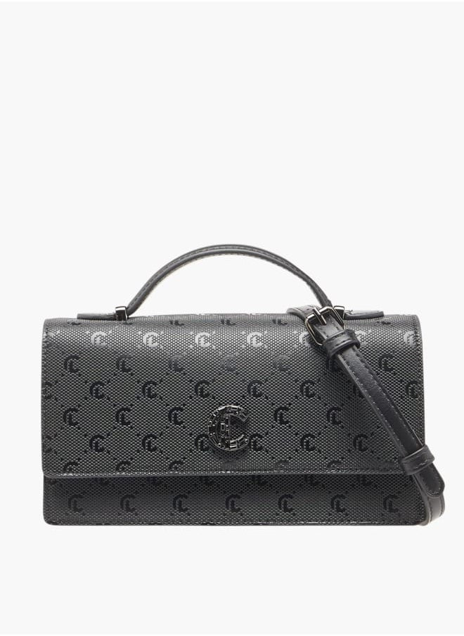 buy-le-confort-women-monogram-detail-crossbody-bag-with-detachable-strap-and-magnetic-closure_438
